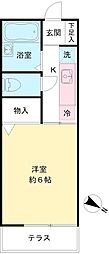 メゾン・ド・セジュール 1Kの間取図画像