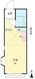 さくらヴィレッジ調布 ワンルームの間取図画像
