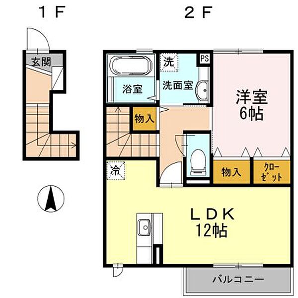コーポレートハウスチョモザ 202｜東京都多摩市和田(賃貸アパート1LDK・2階・51.13㎡)の写真 その2