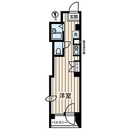 宮崎ビル ワンルームの間取図画像