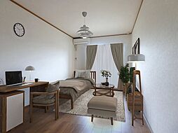 メゾン・ラ・ぺ 202 2階1Kのリビング/ダイニング