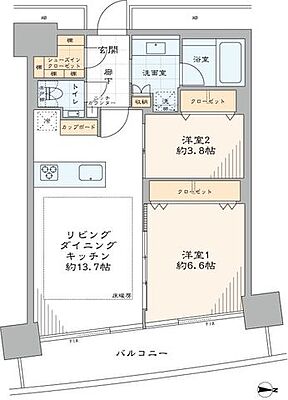 間取り M.M.TOWERS FORESIS L棟 10階/1003