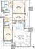 間取り：専有面積約90.23m2の南西角部屋・3LDK+WIC・SICの間取りです。全室バルコニーに面し、陽光あふれる開放的な住空間です。