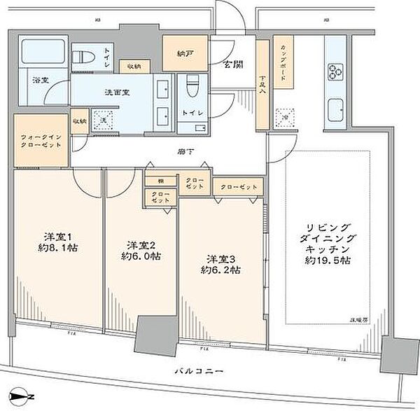 専有面積約102.74m2・3LDK+WIC・納戸の間取りの海を望むオーシャンビュー住戸です。三菱地所(株)旧分譲の免震タワーレジデンスです。室内新規リノベーション済みのため快適にお過ごしいただけま…