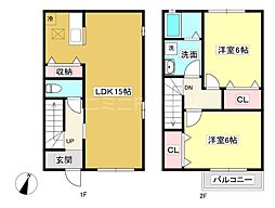 間取図画像 2LDK