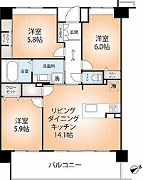 間取図画像 3LDK