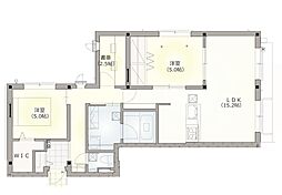 チェリーゼ 2SLDKの間取図画像