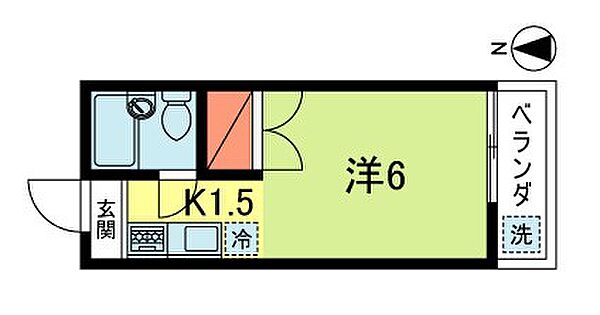アローハイツ 103｜東京都杉並区上荻４丁目(賃貸アパート1K・1階・15.50㎡)の写真 その2