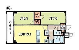 スプリングスクエア永福 2LDKの間取図画像