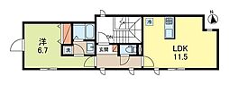 ウィルズウェイ荻窪 1LDKの間取図画像