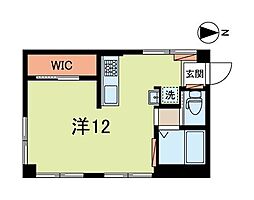 まのマンション ワンルームの間取図画像
