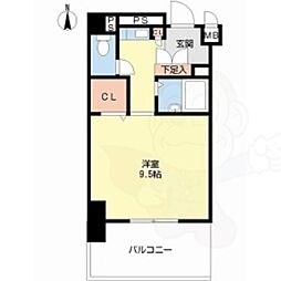 ジョイフル名古屋駅前 10階1Kの間取り