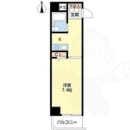 ジョイフル名古屋駅前 1Kの間取図画像