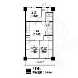 間取図画像 3DK