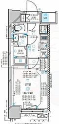 ディアレイシャス名古屋太閤通3 1Kの間取図画像