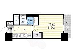 JR中央本線 鶴舞駅 徒歩10分の賃貸マンション 14階1Kの間取り
