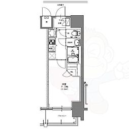 S-RESIDENCE浅間町駅前axial 1Kの間取図画像