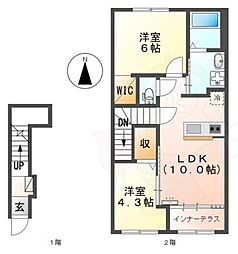 間取図画像 2LDK