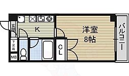 名古屋市営鶴舞線 浅間町駅 徒歩8分の賃貸マンション 3階1Kの間取り