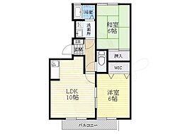 メゾン・ド・ルミエールA 2LDKの間取図画像