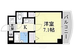 シーガル池下 1Kの間取図画像