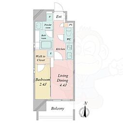 シーズンフラッツ矢場 2Kの間取図画像