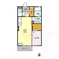 ブリランテ 1LDKの間取図画像
