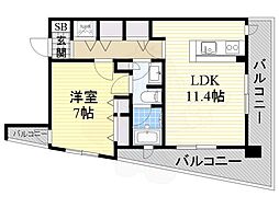 VARIE東別院 1LDKの間取図画像