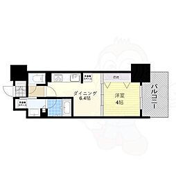 プレサンスロジェ名古屋駅前 1DKの間取図画像