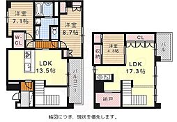 レザンドール東山元町 3LDKの間取図画像