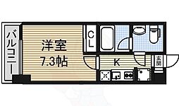 ライブコート泉 1Kの間取図画像
