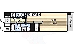 ヴォーヌングケイ ワンルームの間取図画像