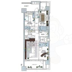 プラウドタワー春日井 3LDKの間取図画像