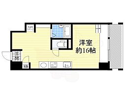 S-FORT六番町 1Kの間取図画像