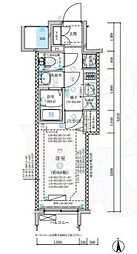 ディアレイシャス名古屋中村公園 1Kの間取図画像