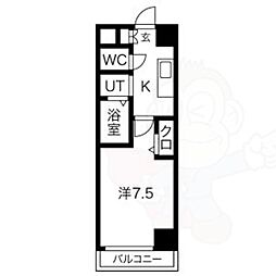 ファーニッシュ太平通 1Kの間取図画像