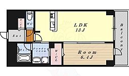 グランルクレ新栄ウエスト 1LDKの間取図画像