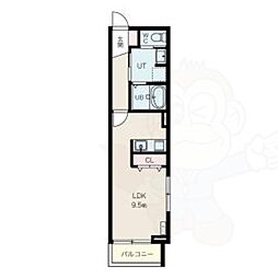 North Village 一宮 ワンルームの間取図画像
