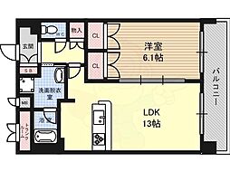 グラン・アベニュー名駅 1LDKの間取図画像