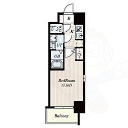 S-FORT一宮本町 1Kの間取図画像