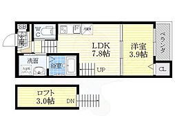 ハーモニーテラス野田 1LDKの間取図画像