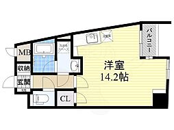 グラヴィス鶴舞 ワンルームの間取図画像