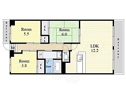 ルミエール 3LDKの間取図画像