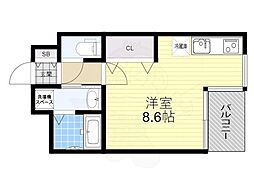 CITYSPIRENagoya-Osu ワンルームの間取図画像