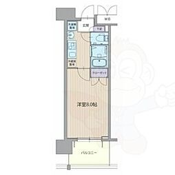 パルティール上前津 1Kの間取図画像