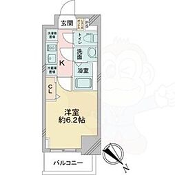 アステリ鶴舞テーセラ 1Kの間取図画像