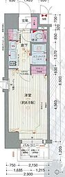 プレサンス名古屋駅前グランヴィル 1Kの間取図画像