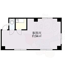 石田ビル ワンルームの間取図画像