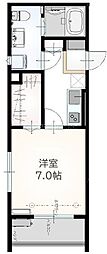 シエルコート上福岡 1Kの間取図画像