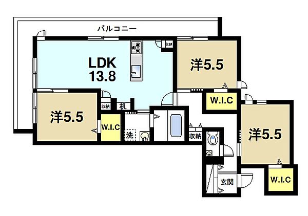 同じ建物の物件間取り写真 - ID:229008865335